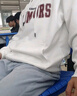 淘茲朗聯(lián)名重磅華棉衛衣連帽男女oversize秋冬寬松美式炸街加絨加厚帽衫 白色【加絨加厚】 XL 曬單實(shí)拍圖