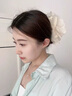松窗夢語 法式氣質(zhì)蕾絲蝴蝶結(jié)抓夾女感2025新款鯊魚夾子發(fā)夾后腦勺頭飾 蝴蝶結(jié)蕾絲花邊抓夾 曬單實拍圖