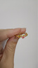 中國黃金（CHINA GOLD）足金桃花戒指女款黃金手飾品指環(huán)琺瑯婦女節生日禮物送女友老婆 桃花戒指 約2.5g 曬單實(shí)拍圖