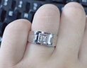 佳簡白18K金訂婚結(jié)婚男士鉆戒 GIA裸鉆對戒定制 Pt950鉑金鉆石戒指男 現(xiàn)貨 PT950 SI/FG 15分 5.3克 曬單實拍圖