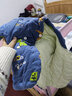 相思桐冬季寶寶棉衣套裝包腳嬰兒秋冬棉花保暖棉服嬰幼兒棉襖棉褲兩件套 藍萌龍寶【純棉 棉花心】 90 適合10-18個(gè)月 曬單實(shí)拍圖