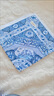 艾方鳥(niǎo)女士手帕手絹全棉日本和風(fēng)櫻花純棉小方巾青花瓷玫瑰柔軟薄款手帕 青花瓷(2條) 曬單實(shí)拍圖