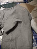 健卡丹【兩件裝】春秋男士長袖t恤百搭男裝冬季圓領(lǐng)寬松秋衣上衣潮打底 2件裝GE長袖：【墨綠+淺灰】 XL【適合115-130斤】 曬單實拍圖