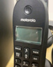 摩托羅拉（Motorola） 摩托羅拉 數字無(wú)繩子母機無(wú)線(xiàn)電話(huà)機中文顯示 雙免提 辦公家用電話(huà)機 CL103一拖三黑色 曬單實(shí)拍圖