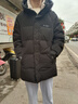 雪中飛秋冬新款鵝絨羽絨服男中長款連帽加厚保暖商務(wù)休閑外套男 曬單實拍圖