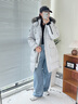 Moose KnucklesCAUSAPCAL經(jīng)典長(cháng)款鵝絨小剪刀羽絨服女樺灰色/霜狐毛領(lǐng)L 曬單實(shí)拍圖