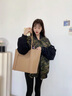 bugatti包包女包奢侈品牌2025新款女士托特包七夕情人節生日禮物送老婆 淺鹽卡-精美禮盒 曬單實(shí)拍圖