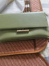 ANDSEEYOU情人節真皮手拿包女包2026新款時(shí)尚氣質(zhì)信封手抓包手包斜挎包小包 綠色26*15cm頭層牛皮 曬單實(shí)拍圖