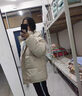 凡小如羽絨棉服女2024新款外套保暖防寒短款加厚小個(gè)子韓版寬松面包服 米白色 M 【建議100-125斤】 曬單實(shí)拍圖