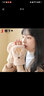 檞寄生 手套女冬可愛(ài)韓版學(xué)生加絨保暖加厚毛絨半指翻蓋棉手套 熊爪翻蓋-米色 曬單實(shí)拍圖