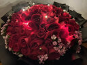 幽客玉品鲜花速递红玫瑰花束表白求婚送女友老婆生日礼物全国同城配送 99朵红玫瑰花束——永恒的爱 实拍图