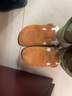 BIRKENSTOCK勃肯德國進(jìn)口男女款絨面革Boston shearling毛毛拖鞋 棕色窄版1001141 37 曬單實(shí)拍圖
