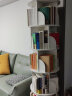 村田稻夫 旋转书架 360度书架落地学生创意置物书柜家用多层书本收纳架 白色六层 实拍图