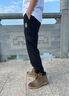 卡賓金線(xiàn)刺繡LOGO運動(dòng)褲24秋衛褲修身彈力 煤黑色11  S(46/165/) 曬單實(shí)拍圖