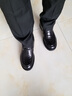 金利來(lái)（Goldlion）高幫棉鞋男 冬季加絨保暖棉皮鞋 男士圓頭系帶厚底商務(wù)正裝棉靴 黑色 42 曬單實(shí)拍圖