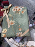 寶石蝶真絲絲巾非遺手工蘇繡刺繡圍巾披肩媽媽生日禮物女禮盒/梅蕊暗香1 曬單實拍圖
