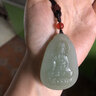 琢玉八刀和田玉觀(guān)音吊墜男款觀(guān)音菩薩冰種掛件項鏈送老公男友生日節日禮物 淺青玉 附送鑒定證書(shū) 曬單實(shí)拍圖