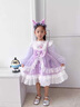 G.duck時(shí)尚裙子女童公主裙秋冬連衣裙三麗鷗衣服兒童洛麗塔庫洛米春夏 紫色庫洛米 100碼建議身高90-100cm3-4歲 曬單實(shí)拍圖