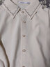lagogo拉谷谷杏色系帶刺繡襯衫女春秋新款學(xué)院風(fēng)溫柔復古上衣簡(jiǎn)約 杏色(K5) L 165/40 曬單實(shí)拍圖