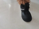 養(yǎng)只寵物（YOUNGER PET）狗狗鞋子防水鞋幼犬金毛鞋套泰迪小狗腳套比熊犬硅膠雨靴寵物雨鞋 黑色 L【長6cm*寬4.7cm】建議8-18斤 曬單實(shí)拍圖