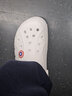 crocs卡駱馳秋冬新品暖棉洞洞鞋男女秋冬款貝雅暖棉拖鞋|205969 白/淺灰-11H(建議買(mǎi)大一碼) 43 (270mm) 曬單實(shí)拍圖