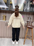 小豬彼特女童秋裝褲子2025新款兒童工裝褲洋氣女大童衛(wèi)褲春秋季運(yùn)動(dòng)褲休閑 16096黑色【純棉春秋款左一】 120cm 曬單實(shí)拍圖