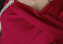 勤度訂婚衣服女夏天平時可穿酒紅色小個子結(jié)婚敬酒服新娘夏季裙法式 紅色 XXL 曬單實拍圖