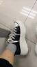 斯凱奇（Skechers）女鞋秋季潮流百搭透氣時(shí)尚板鞋帆布鞋 黑色/BLK 36.5 曬單實(shí)拍圖