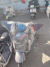 醉米（ZUIMI）電動(dòng)車(chē)車(chē)頭防雨罩電瓶摩托車(chē)中控儀表盤(pán)把手擋雨罩戶(hù)外防曬擋風(fēng)罩 色丁布【全包大號】-中性灰【帶反光鏡拉鏈】 曬單實(shí)拍圖