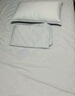 安敏諾（Anmino） 防螨四件套純棉80支母嬰A類床單床笠款防螨蟲塵螨床品四季用品 靜謐藍(lán) 兒童床全包 床笠款 被套120*150cm 曬單實(shí)拍圖