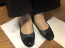 Clarks其樂女鞋Rena Jazz淺口單鞋女新款舒適平底芭蕾鞋輕盈船鞋婚鞋 黑色 261705924 36 曬單實(shí)拍圖