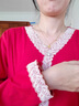 莫代爾紅色睡衣女士春秋季棉長(cháng)袖新款本命年結婚家居服大碼秋冬睡衣套裝 61587喜慶紅 M 86-102斤 曬單實(shí)拍圖