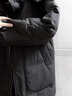 BOYXCO中長款羽絨服男女冬季新款學生過膝情侶連帽加厚保暖寬松港風外套 黑色 L 建議120-145斤 曬單實拍圖