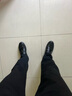 西域駱駝（VANCAMEL）樂福鞋男軟底豆豆鞋男士商務(wù)休閑皮鞋正裝英倫風(fēng)套腳鱷魚紋男鞋 黑色 42 曬單實(shí)拍圖