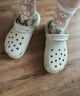 crocs卡駱馳新款女鞋厚底云朵洞洞鞋增高厚底坡跟休閑鞋206750-2Y2 骨白206750-2Y2 37 -38(240mm) 曬單實(shí)拍圖