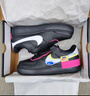 耐克空軍一號女拼貼設計運動(dòng)鞋冬NIKE AIR FORCE 1 SHADOW CU4743 001黑/白/亮石灰色/宇宙紫紅 36.5 曬單實(shí)拍圖