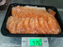 前岔 新疆三文魚刺身生魚片生鮮壽司 深海金槍魚海鮮水產 三文魚中段切片400克*1盒 曬單實拍圖