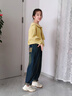 小豬彼特女童牛仔褲春秋老爹褲2025新款秋裝兒童寬松褲子中大童休閑哈倫褲 13060深藍(lán)色【春秋款】 130 cm 曬單實(shí)拍圖