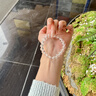 范嘉倫白水晶手串切面款簡約男女款招財轉(zhuǎn)運送女友情侶水晶手鏈生日禮物 【切面款/珠徑約8MM】白水晶手串 曬單實拍圖