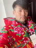 左斯客花衣服冬季東北大花布棉衣外套男女棉花加厚棉襖中國風(fēng)國潮大紅 紅色 M 曬單實(shí)拍圖