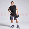 omG!潮牌寬松吸汗運(yùn)動(dòng)背心男士純棉無(wú)袖坎肩透氣跑步訓(xùn)練健身衣服上衣 黑色 XL 曬單實(shí)拍圖