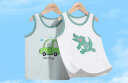 俞兆林（YUZHAOLIN）儿童背心夏季薄款男童内衣宝宝背心2件装组合 恐龙汽车 晒单实拍图