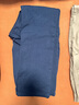 無(wú)印良品（MUJI）女式 橫豎彈力絲光斜紋修身錐形褲女休閑褲褲子BEM71C4S 藏青色 M （160/66A） 曬單實(shí)拍圖