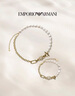 EMPORIO ARMANI阿瑪尼女士項鏈LOGO系列珍珠拼接項鏈生日送女友次日達EGS3099710 曬單實(shí)拍圖