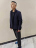 勁霸男裝【防水】立領修身外套男士短款商務休閑經(jīng)典中青年夾克男NKDG3004 深蘭 L 曬單實拍圖