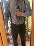 栢啟歆背帶男士西褲背帶Y型6夾褲帶襯衫正裝商務(wù)背帶夾男式防滑吊褲帶 黑色禮盒裝 曬單實(shí)拍圖