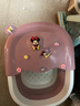 旌夢(mèng)園卡通可愛(ài)兒童可折疊洗腳盆2023新款加深足浴盆家用帶蓋按摩泡腳桶 小號折疊款 妮 曬單實(shí)拍圖