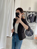 伊婭莎小西裝外套女夏季薄款休閑七分袖小個子短款西服氣質時尚職業(yè)上衣 8910黑色西裝單件 L 建議100-110斤 曬單實拍圖