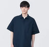 無(wú)印良品（MUJI）  Walker 男式 防紫外線性能 POLO衫 防曬衫防曬衣防曬服BIA05A3S 黑色 2XL （185/112A） 曬單實(shí)拍圖