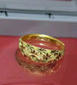 周六福足金滿(mǎn)天星黃金戒指女生日禮物計價(jià)AA012340 活口16號 約5.17g 曬單實(shí)拍圖